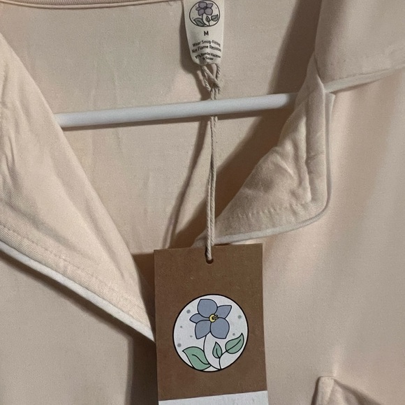 NWT Larkspur Baby Company Soft Cream Pajama Set - Picture 5 of 8